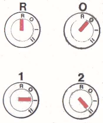 Volvo B10M Mk I Ignition / Starter / Control switch layout