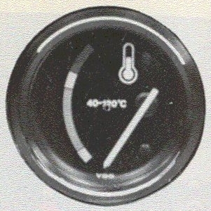 Volvo B10M Mk I Engine coolant temperature guage