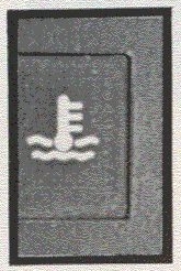 Volvo B10M Mk I Engine coolant high temperature warning light