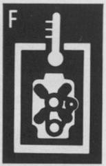 Volvo B10M Mk I High engine compartment temperature warning light