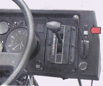 Volvo B10M Mk I electromagnetic retarder control switch